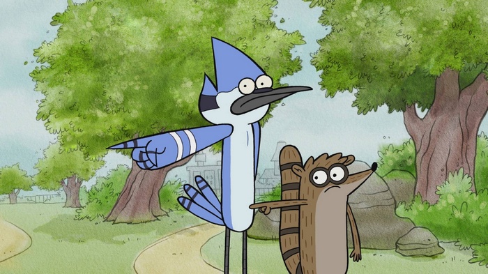 Mordecai and Rigby Regular Show cartoon