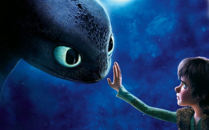 Toothless and Hiccup from How to Train Your Dragon