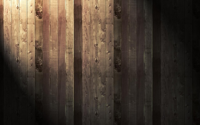 Vertical wooden planks with light and shadow