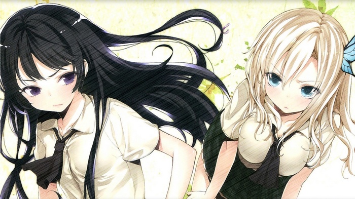 Kashiwazaki Sena and Mikazuki Yozora from Boku wa Tomodachi ga Sukunai