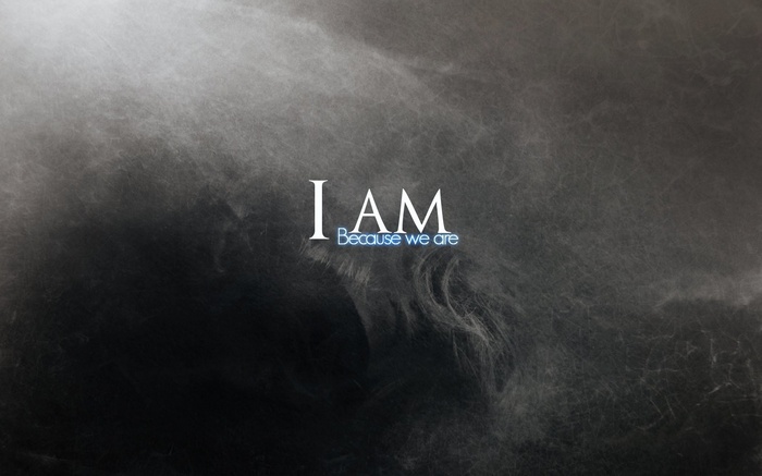 I AM Because we are quote artwork