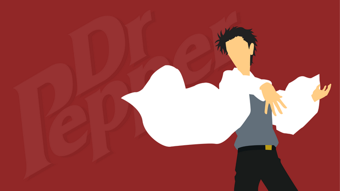 Okabe Rintarou from Steins;Gate in Minimalist Style