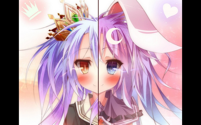 Shiro and Sora from No Game No Life