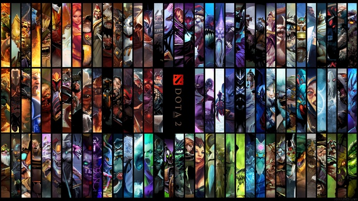 Dota 2 Heroes Collage