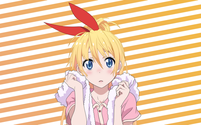 Kirisaki Chitoge from Nisekoi with red hair ornament