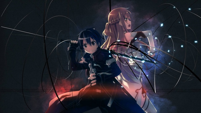 Kirigaya Kazuto and Yuuki Asuna from Sword Art Online