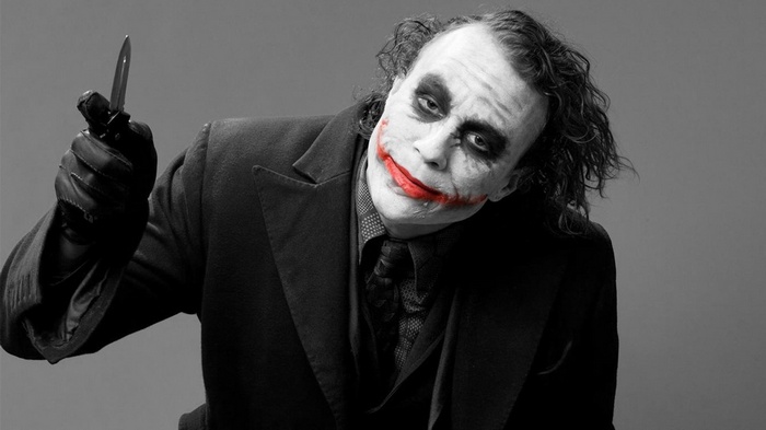 selective coloring Heath Ledger Batman movies Joker The Dark Knight