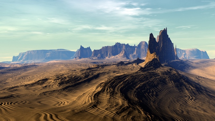 Badlands National Park desert landscape