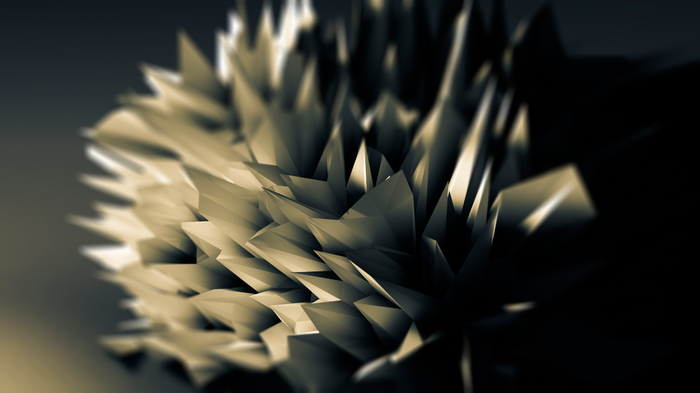 Abstract digital art with sharp geometric shapes