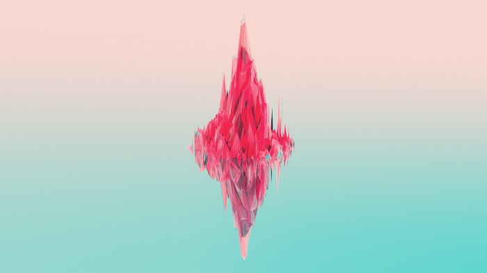 Artwork by Justin Maller with abstract geometric shapes