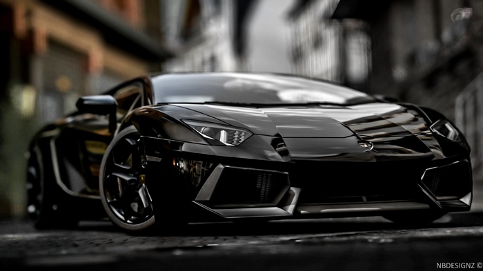 car Lamborghini black cars vehicle Lamborghini Aventador