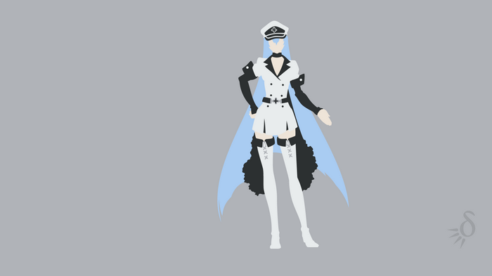 Esdeath from Akame ga Kill! anime vector