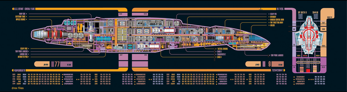 USS Defiant Blueprint from Star Trek: Deep Space 9