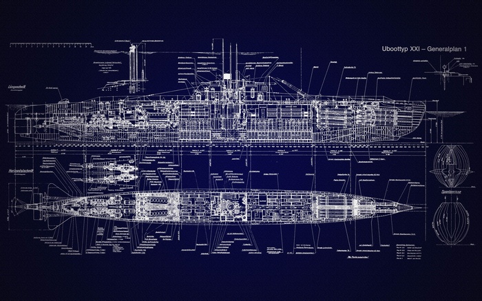 U-Boat Type XXI Blueprint