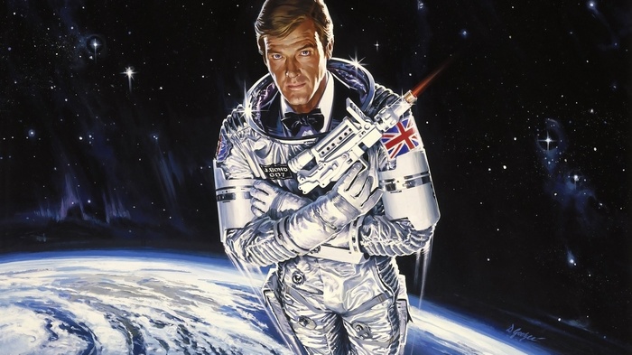 Roger Moore as James Bond in Space