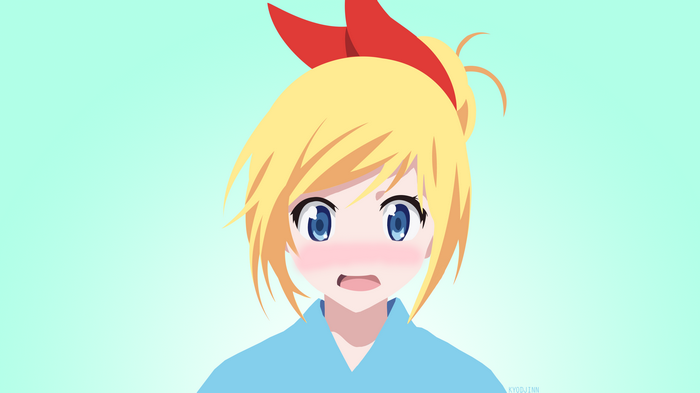 Kirisaki Chitoge from Nisekoi blushing