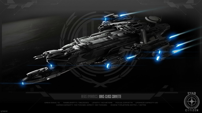 Aegis Dynamics Idris-Class Corvette from Star Citizen