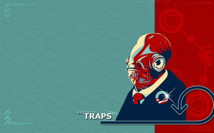 Admiral Ackbar from Star Wars saying no to traps