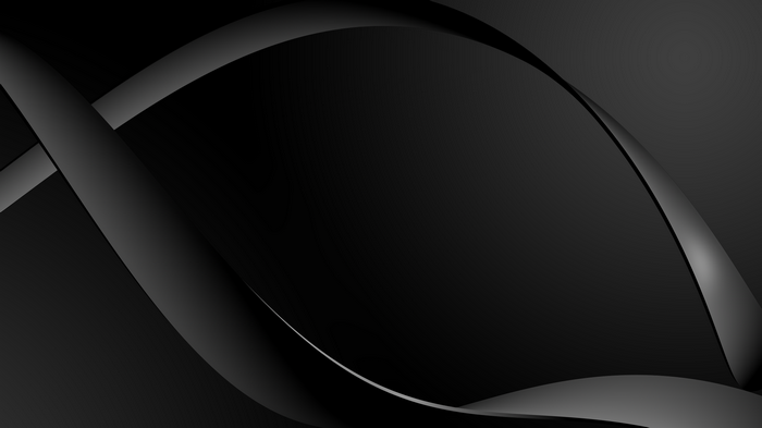 Abstract black monochrome shapes with curves