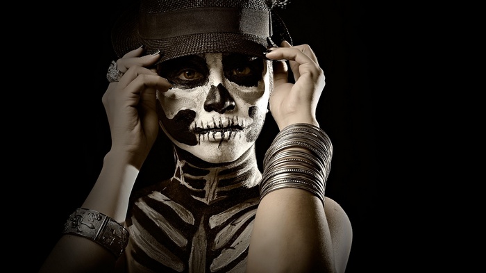 Sugar Skull Face Paint Body Paint Makeup Bracelets