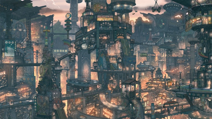 Fantasy Cityscape Artwork by Imperial Boy