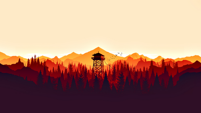 Forest Scenery Watchtower Firewatch Wallpaper iPhone Phone 4K #4260e