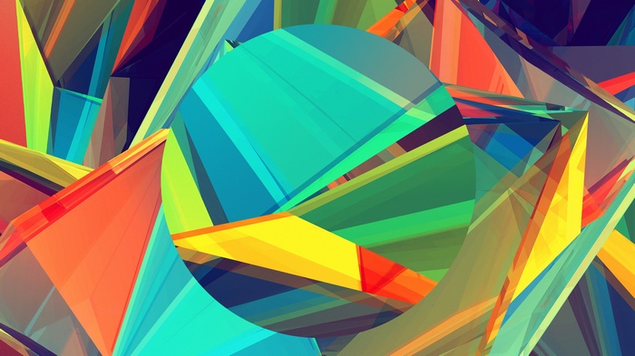 Abstract geometric pattern with a central circle