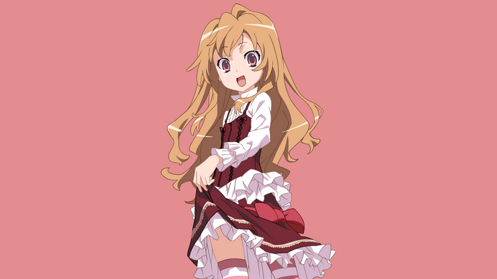 Aisaka Taiga lifting her skirt from Toradora!