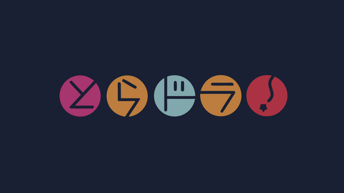 Toradora! stylized characters in circles
