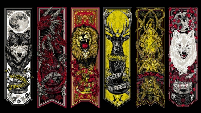 Game of Thrones House Sigils Collage