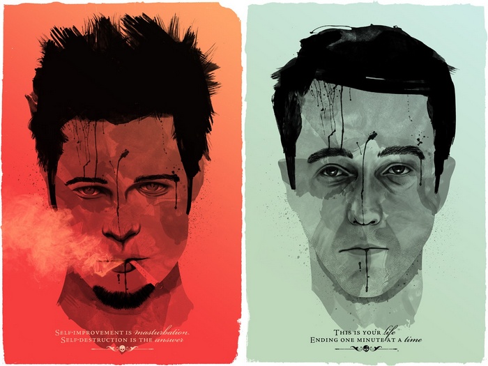 Fight Club: Tyler Durden and The Narrator Posters