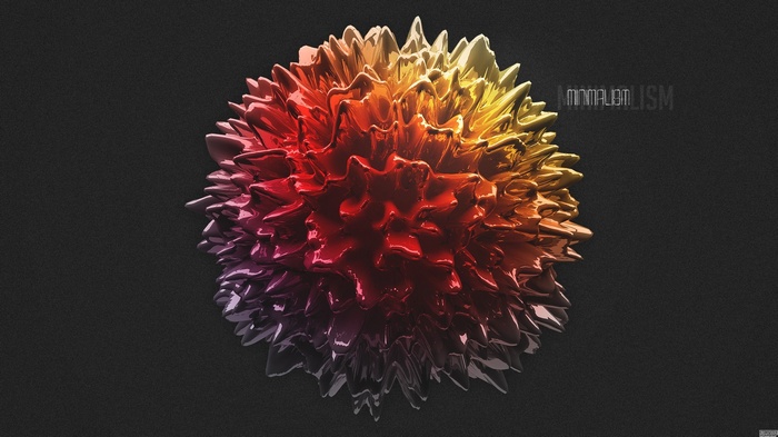 Minimalism Ferrofluid Abstract 3D Render