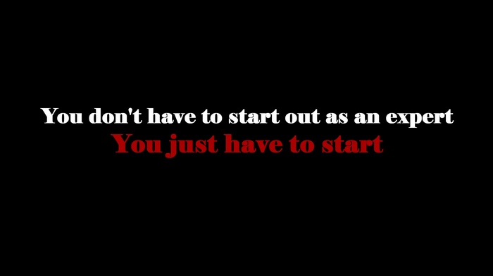 Motivational quote about starting