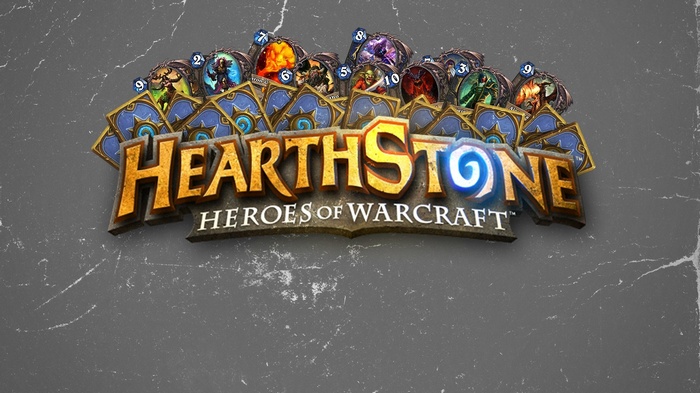 Hearthstone Heroes of Warcraft logo with cards