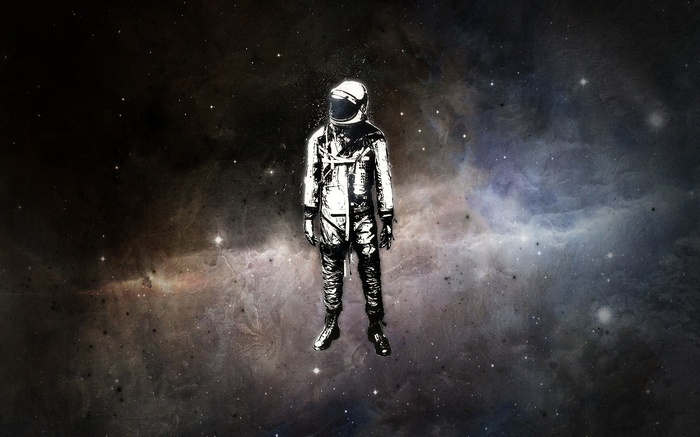 Astronaut in a nebula