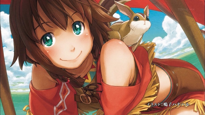 Amy and a squirrel from Suisei no Gargantia