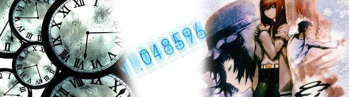 Steins;Gate Anime Characters and Clocks
