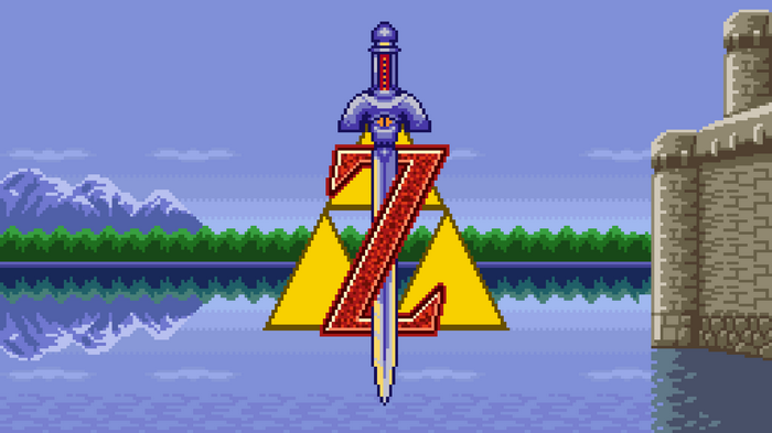 The Legend of Zelda Master Sword Pixel Art