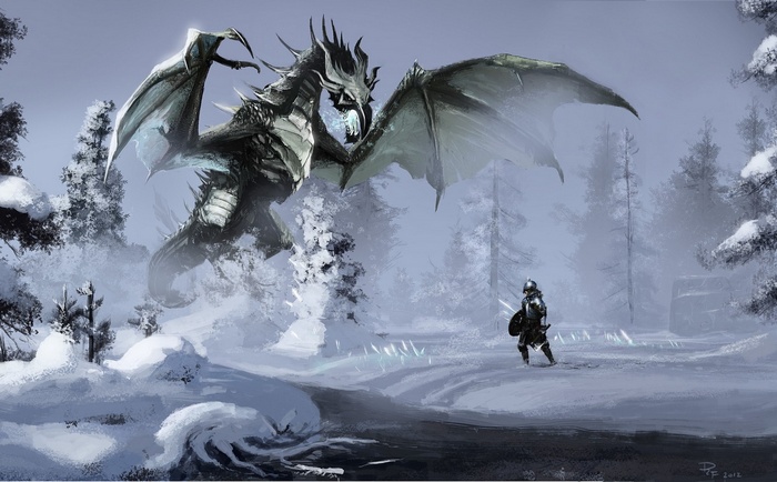 The Elder Scrolls V: Skyrim Dragon Fight