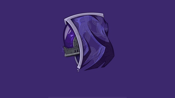 Tali'Zorah from Mass Effect helmet artwork