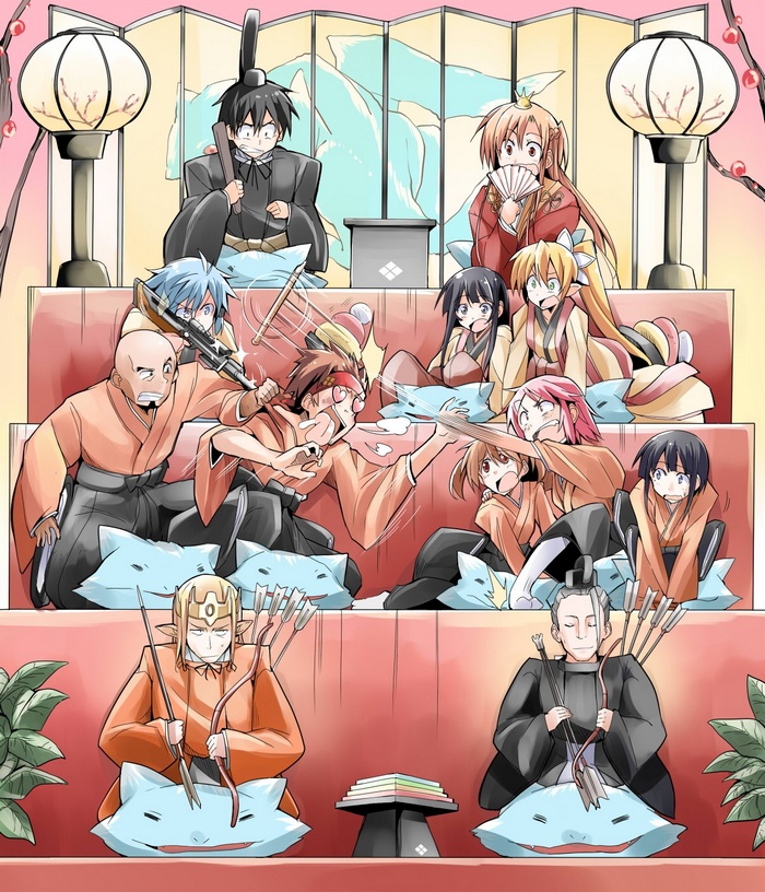 Sword Art Online Characters in Traditional Japanese Attire