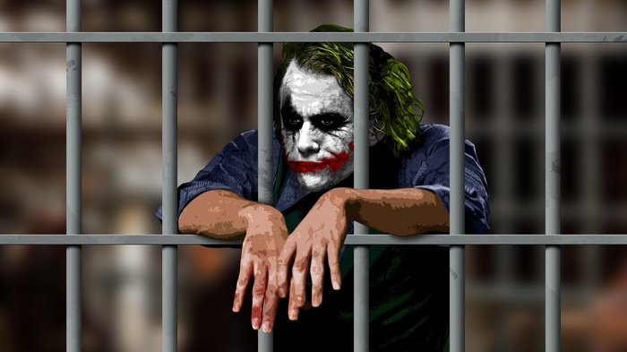 The Joker behind prison bars