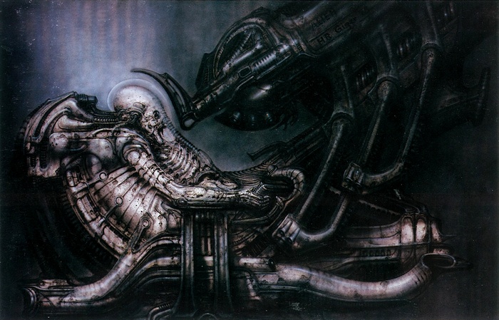 H.R. Giger's Alien Space Jockey Artwork
