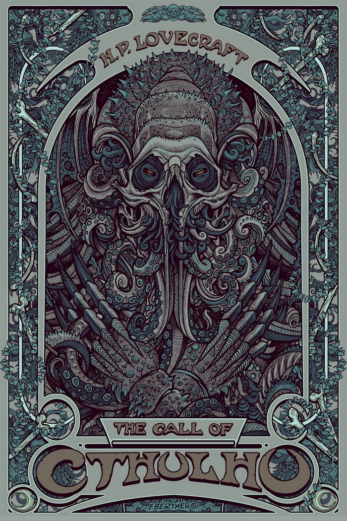 Art Nouveau H P Lovecraft Cthulhu