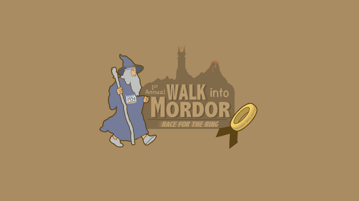 Gandalf walks into Mordor for the Race for the Ring