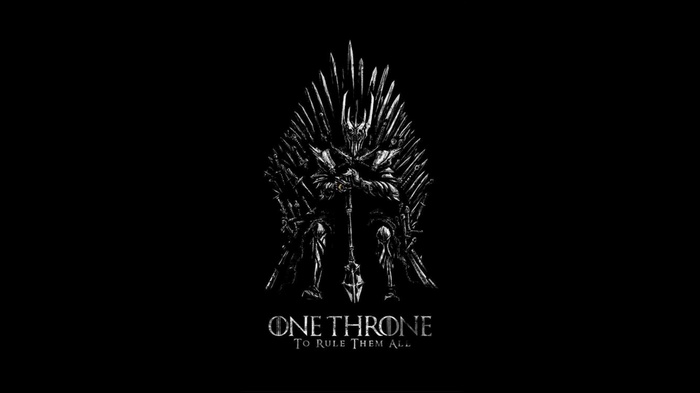 Sauron on the Iron Throne