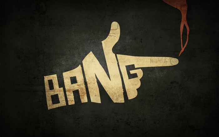 Cowboy Bebop Bang Typography Art