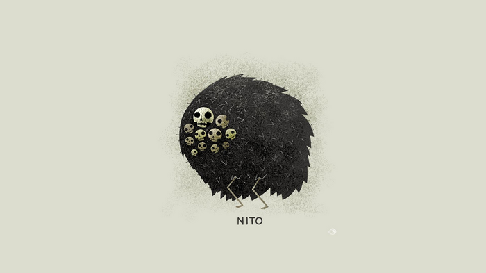 Nito from Dark Souls with skulls