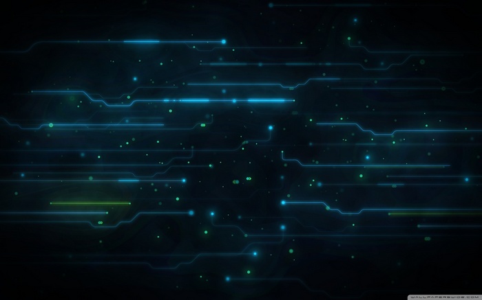 Tron: Legacy abstract digital art with blue lines