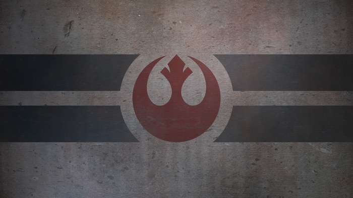 Star Wars Rebel Alliance symbol on textured background